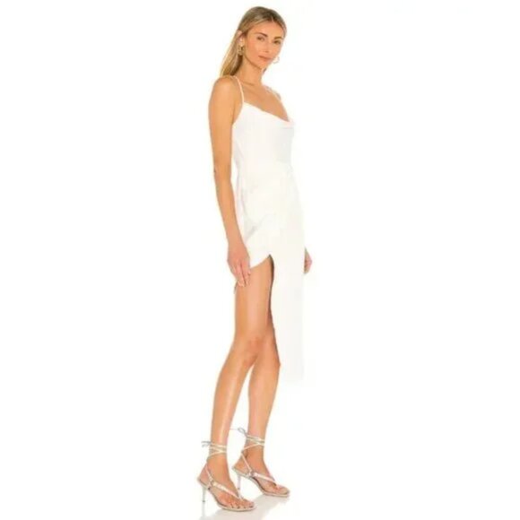 MICHAEL Costello x REVOLVE Tessa Midi Dress in Ivory - Picture 2 of 7